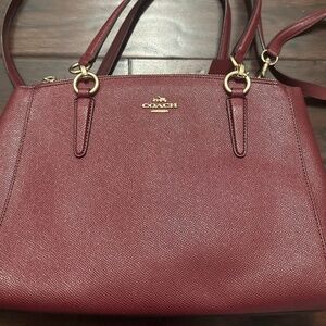 Vintage Coach Leather Handbag Purse